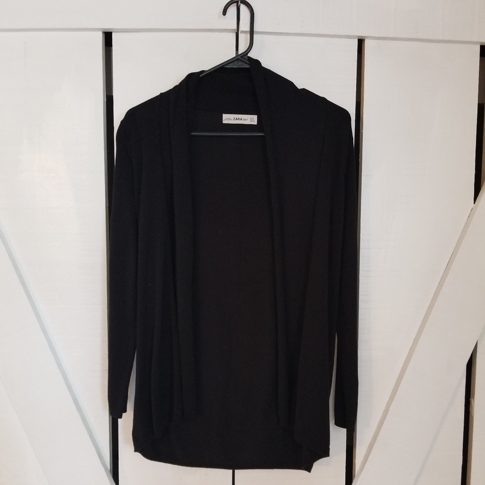 Zara Knit Open Black Sweater  - S